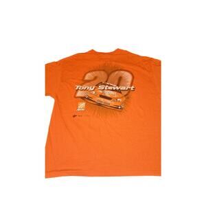 Tony Stewart #20 Mens Sz XL Nascar T-shirt 2003 Monte Carlo Racing Orange Cotton